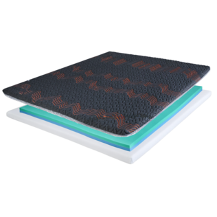 Topper matrimoniale in Memory foam e Memory Gel Doppia Stagione | 5 cm - sfoderabile